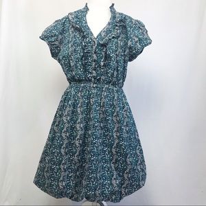 Torrid Shirt green bubble Hem Dress 16